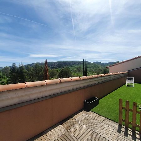 Terrasse 130M2 Panoramique Avec Climatisation Piscine - 3 Chambres Gréoux-les-Bains المظهر الخارجي الصورة