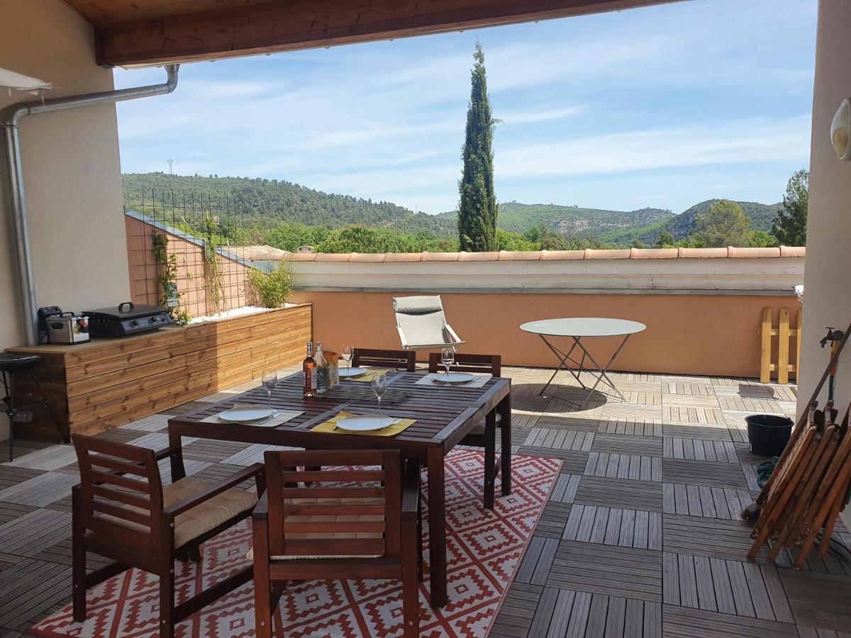 Terrasse 130M2 Panoramique Avec Climatisation Piscine - 3 Chambres Gréoux-les-Bains المظهر الخارجي الصورة